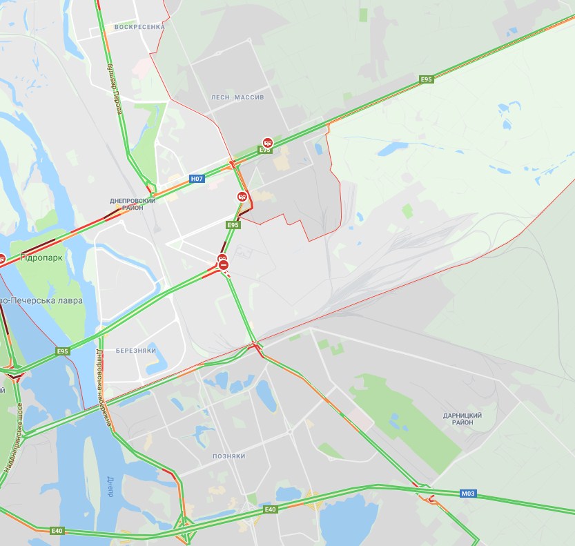 Киев сковали пробки